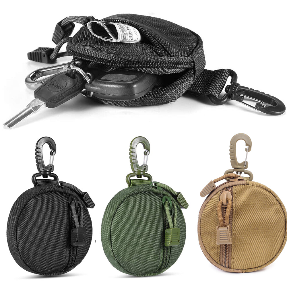 Tactical Molle Small Case Wallet EDC Pouches Military Gear Coin Purse Keychain