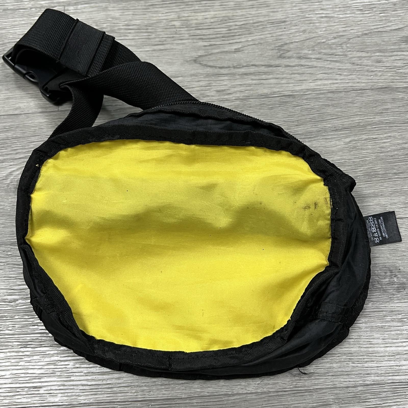 Obey Commuter Waist Bag Yellow Black Hip Pack Fanny Pack Crossbody Bag Logo