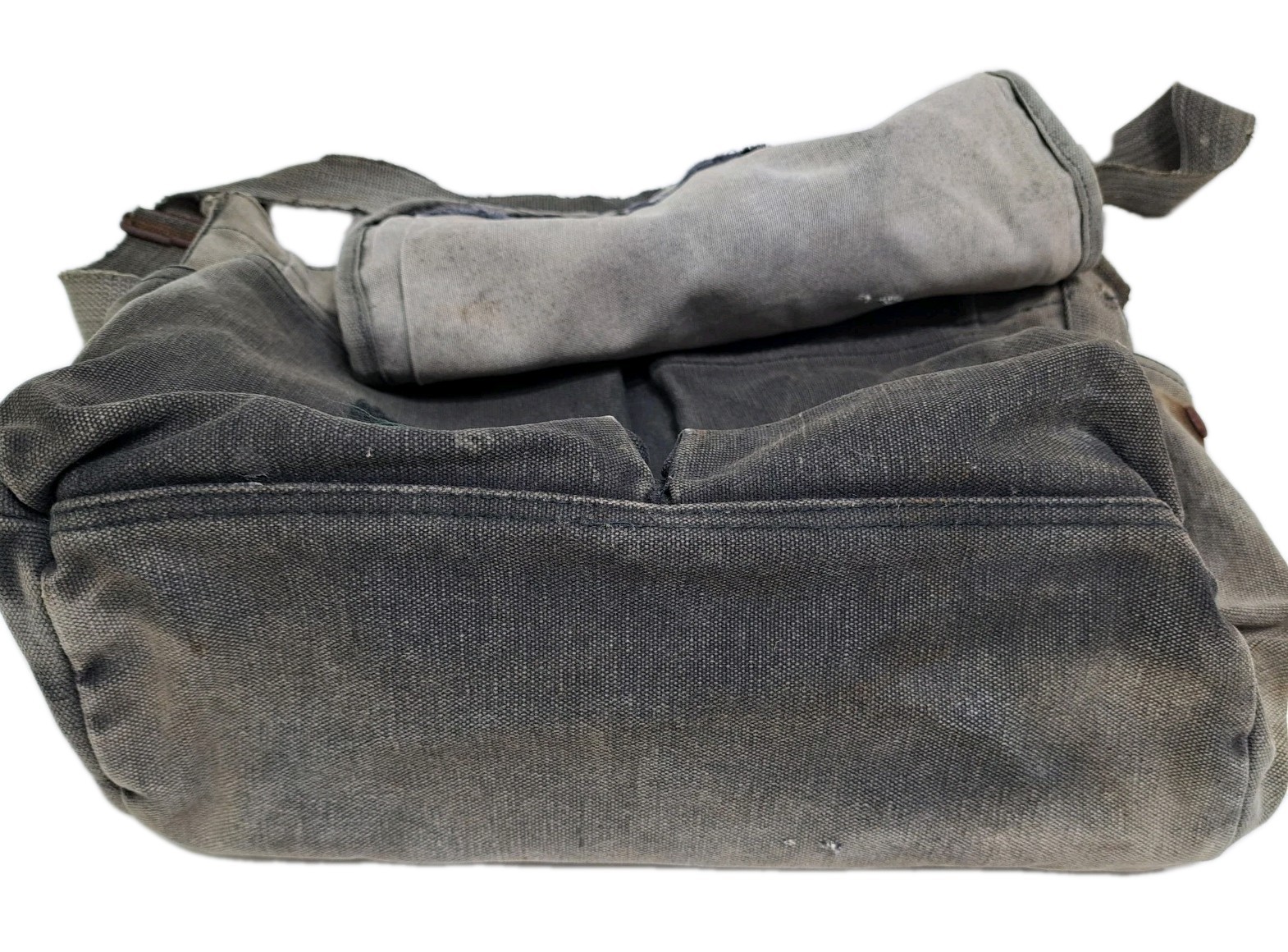Rothco Canvas Green Brown Messenger Bag Distressed Retro Vintage Army