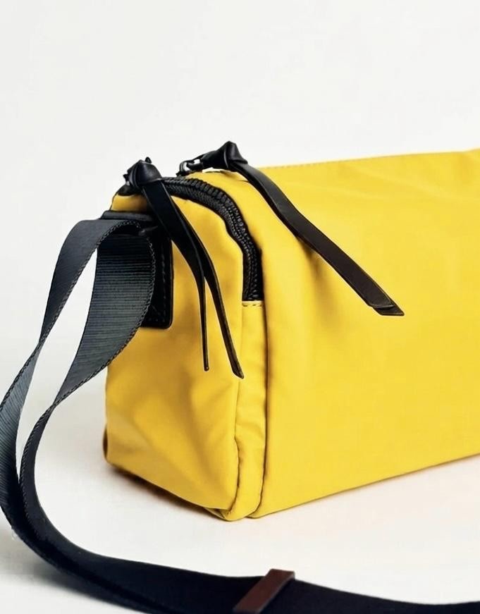 Men’s Mustard Crossbody Bag Waterproof Shoulder Messenger Travel Sling Bag