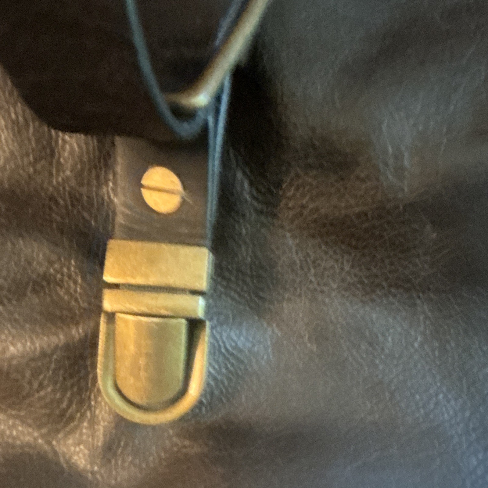 Dark brown distressed Messenger Bag Solid Brass Hardware CrossbodyShoulderBuckle