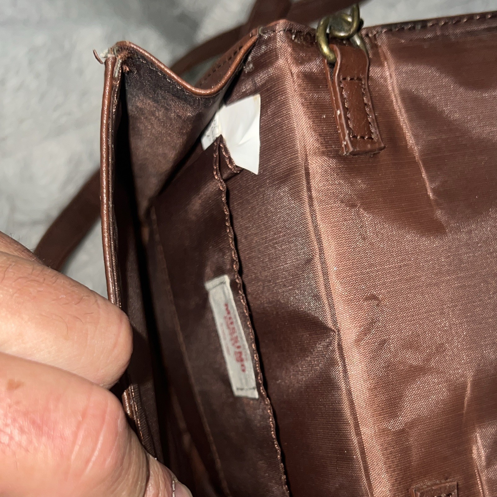 Mossimo Supply Co Brown Solid Crossbody Bag Buckle Closure Men’s Strap