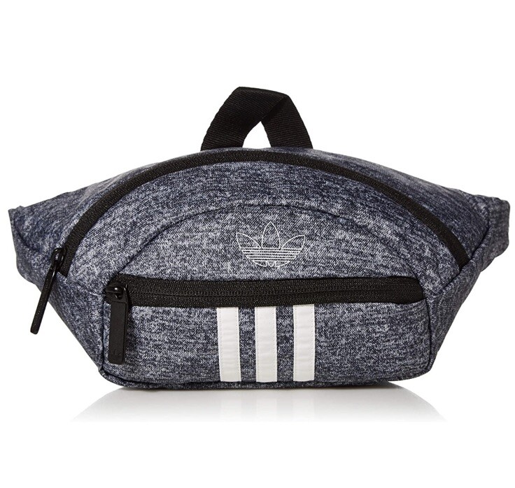 Unisex Adult Adidas National 3 Stripes Waist Bag/Fanny Pack Onix Jersey