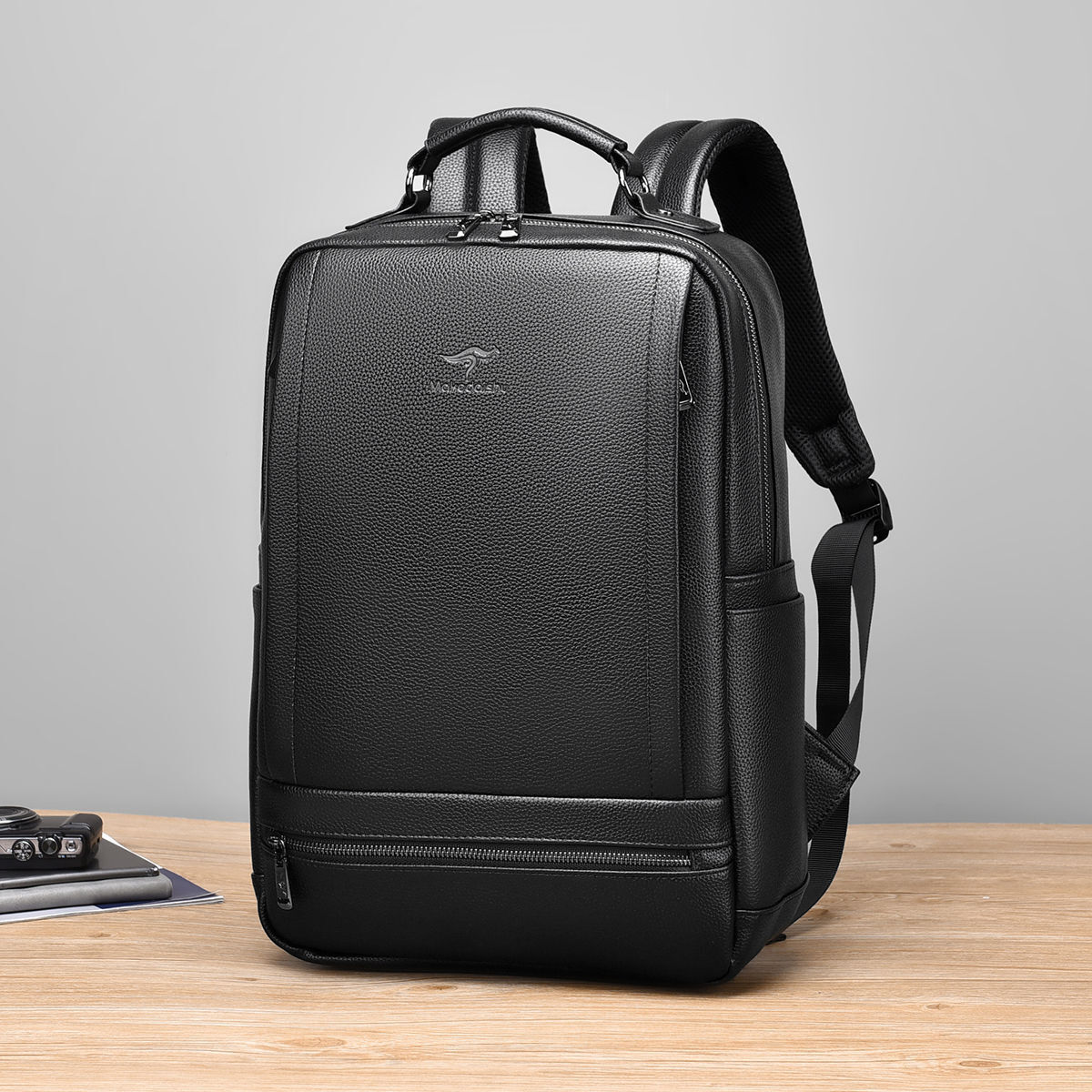 US Men Business Genuine Leather Backpack Satchel Laptop NoteBook School Bag