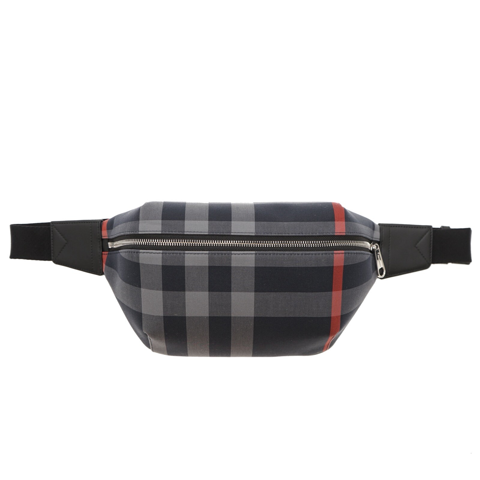 Burberry Sonny Belt Bag Fanny Pack House Check Navy Grey Canvas New