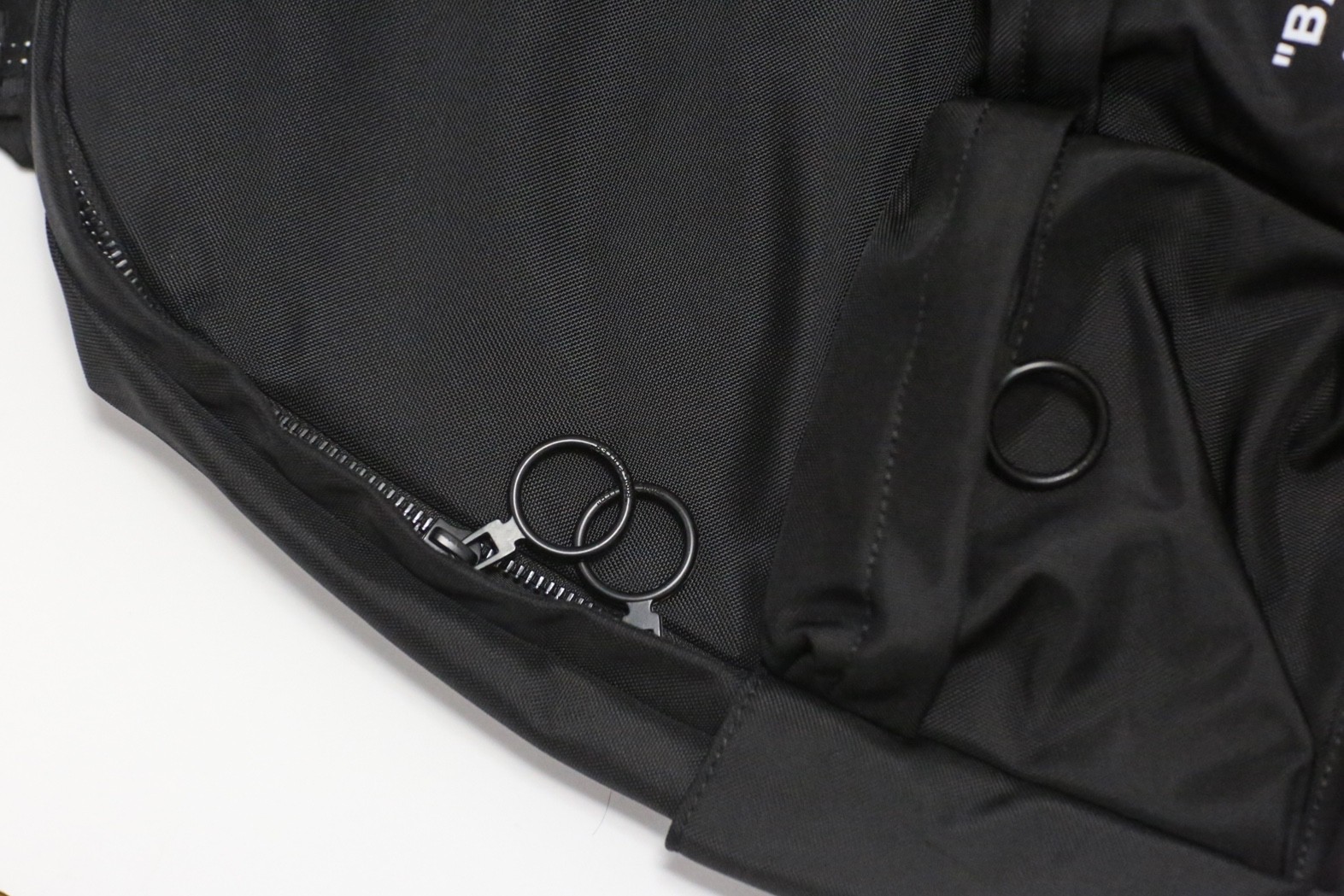 Off White Quote Black Backpack
