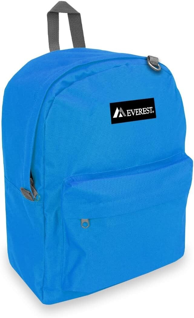 Everest Classic Backpack Royal Blue Kids/Adults School Student Book Bag 16.5×13″