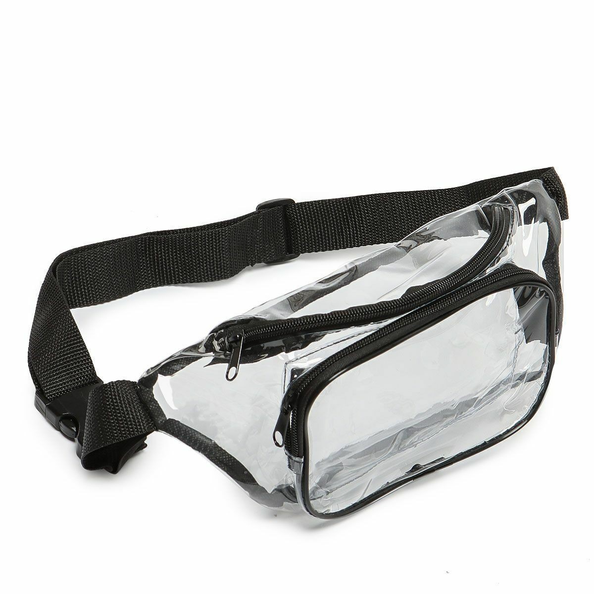 Clear Pack Waist Pouch Belt Bag Outdoor Sports Running Hiking Zip Pack Pouch