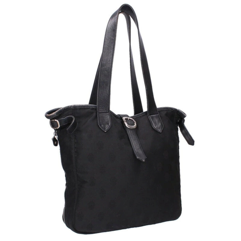 Chrome Hearts Leather switching nylon tote bag black 503062SJ02bb334 r51_0311