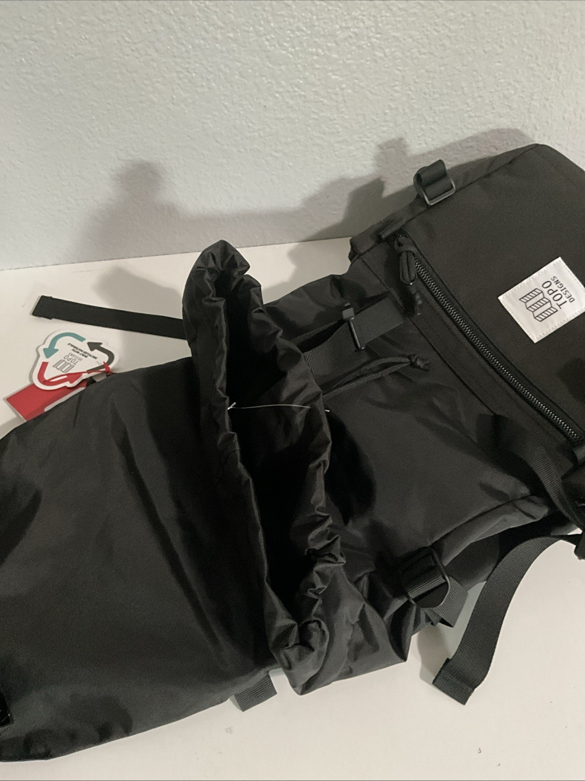 Topo Designs Rover Pack Classic Backpack Black Nwt