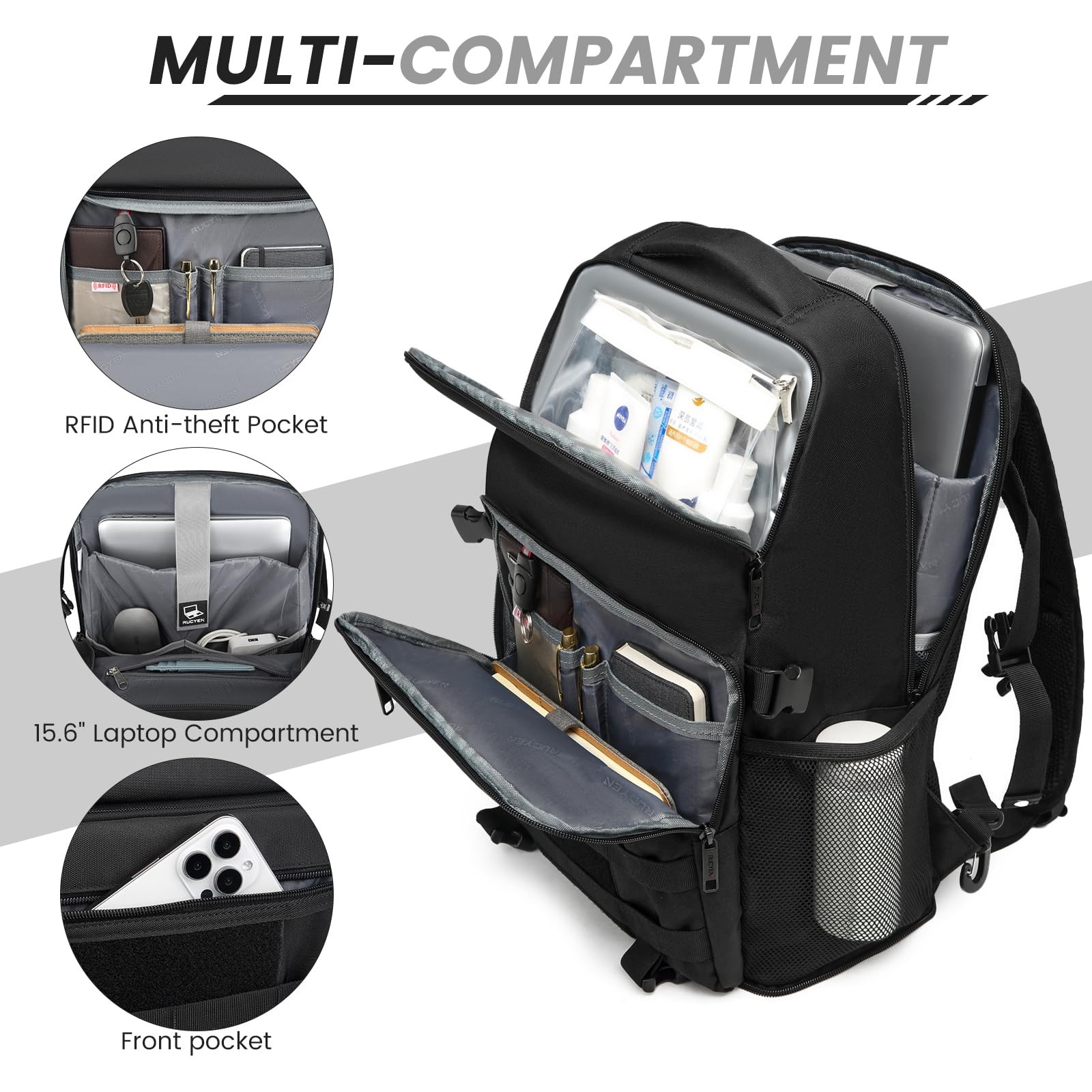 Lunch Backpack Insulated Cooler Backpack Removable Lunch Box for Men Women …