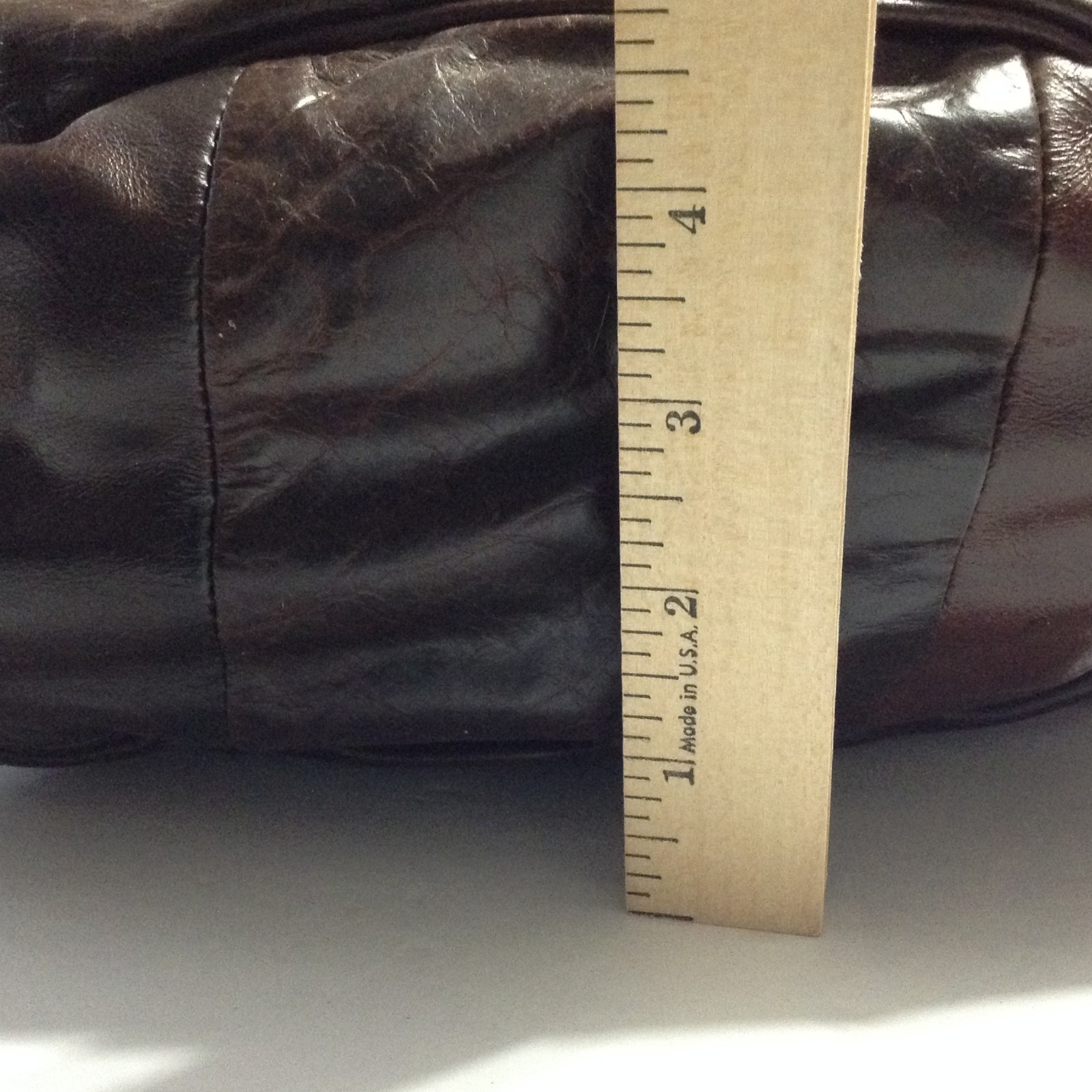 Leather Backpack 13 inch Rucksack Dark Brown Urban Drawstring Travel Bag