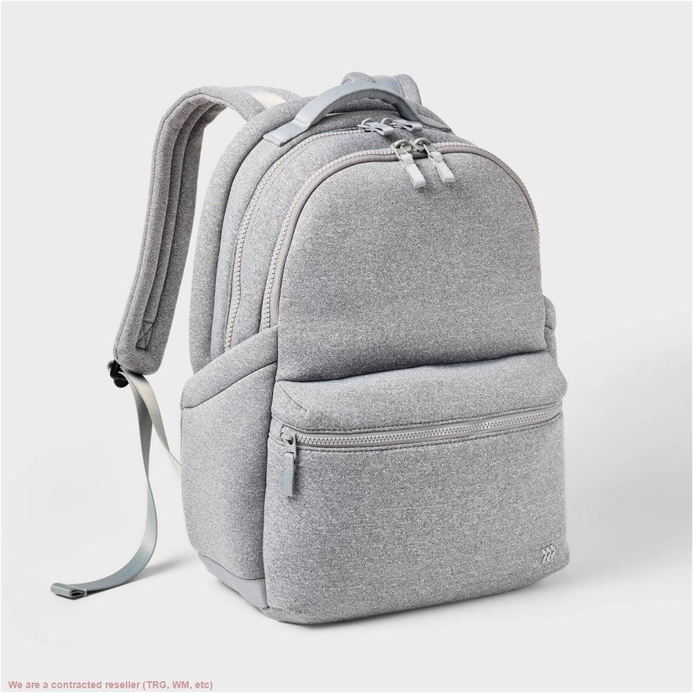 14L Faux Neoprene Backpack – All In Motion Heather Gray: High School 16″ Laptop