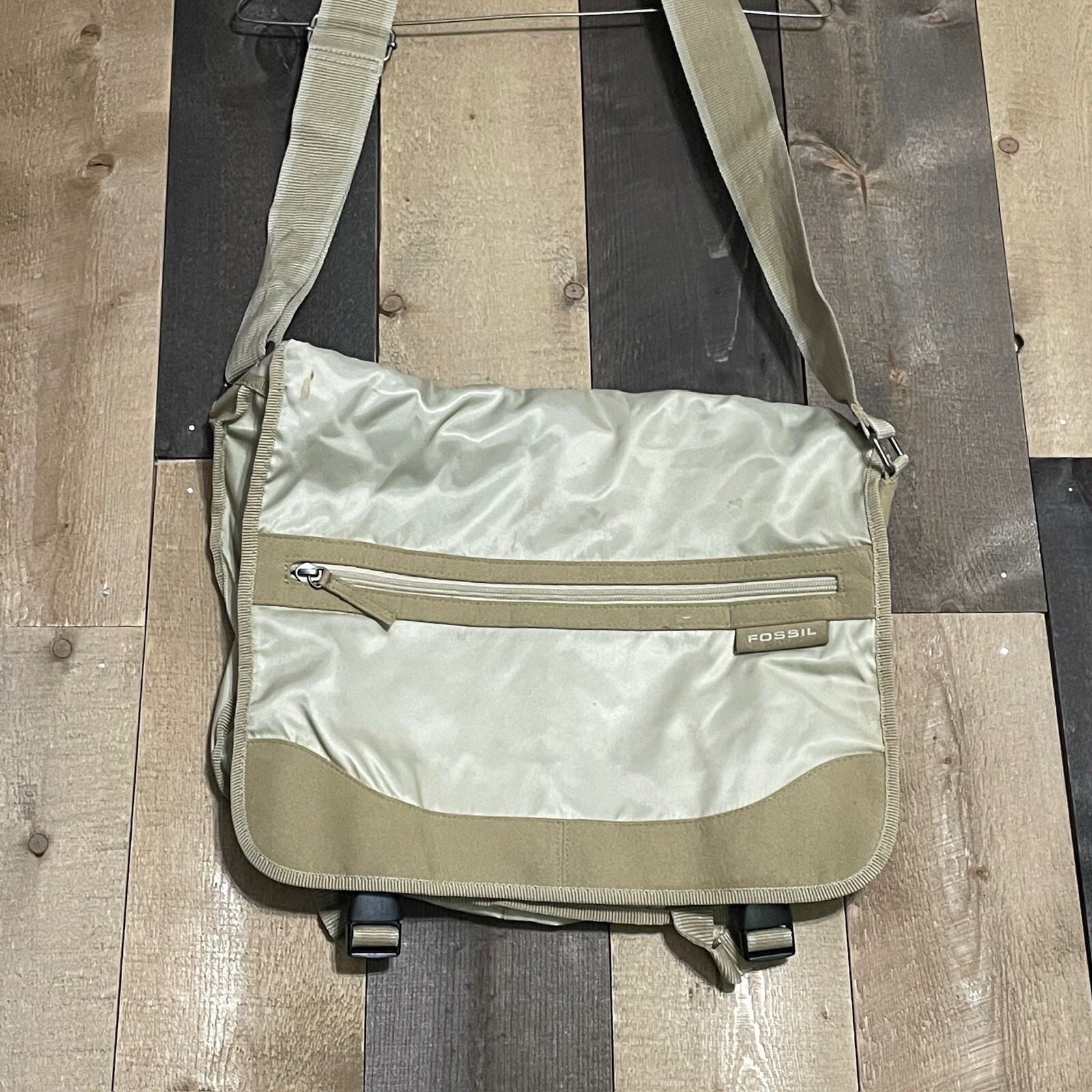 Fossil Brand Crossover Messenger Laptop Bag Satchel Purse, Soft Case
