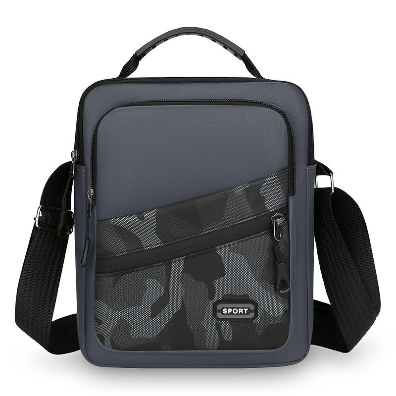 Men’s Navy Handbag Shoulder Bag Crossbody Casual Fashion Camouflage Style