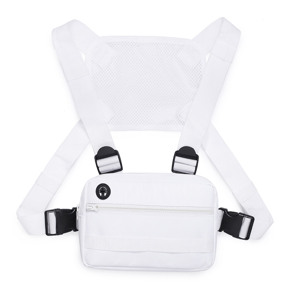 Men Tactical Molle Chest Rig Bag Front Pouch Recon Kit Bag Sport Protective Vest