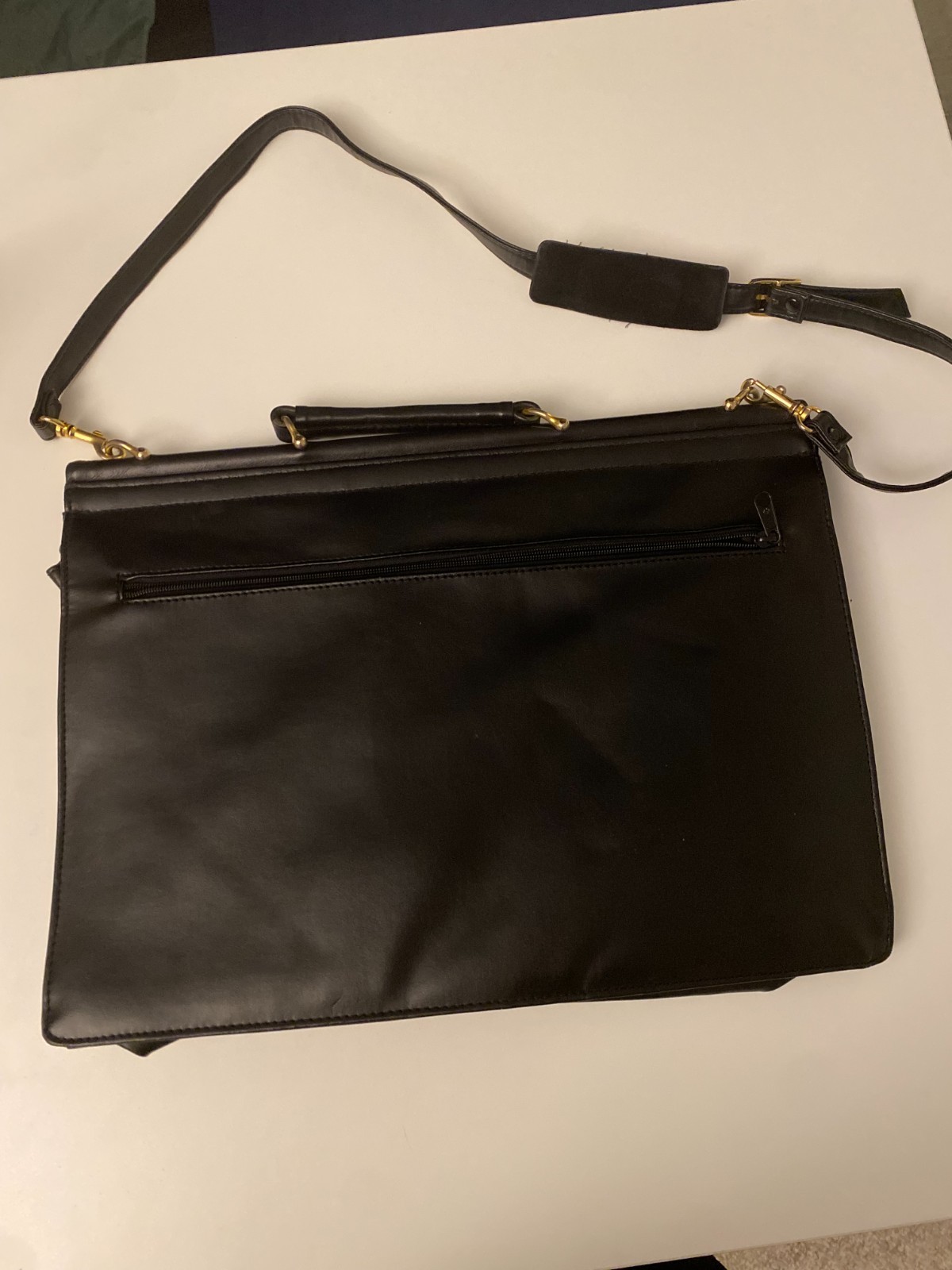 Italian Fashion Black Locking Briefcase/Attache Case – Vintage Style