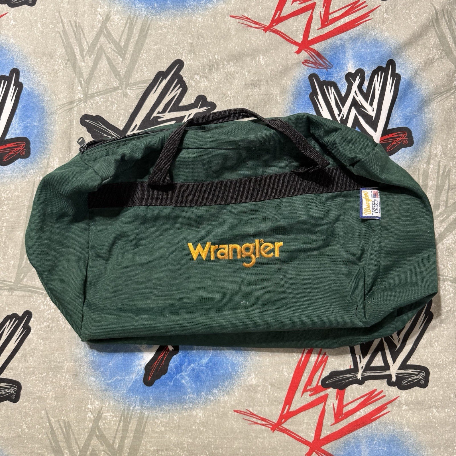 Wrangler Western Wear Bucks Bags Canvas Duffle Bag 7×18