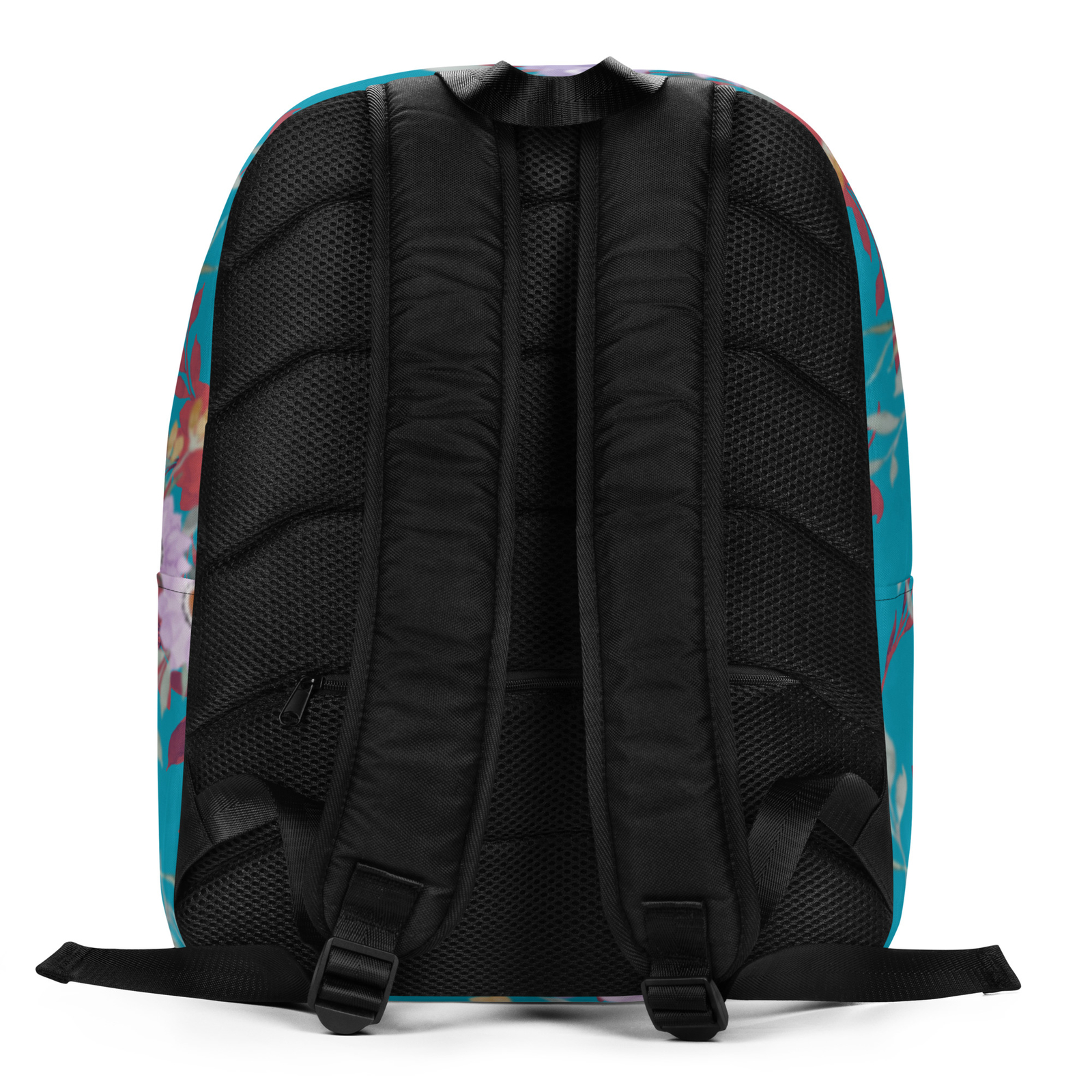 Teal Floral Minimalist Backpack