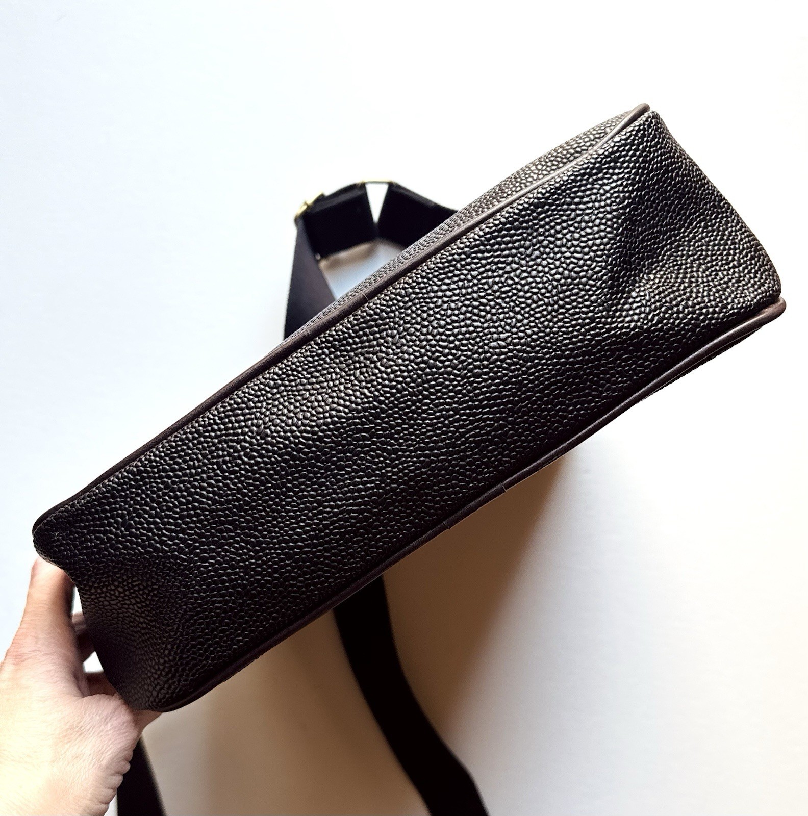 Mulberry Large Scotchgrain & Leather Mens Unisex Crossbody Satchel Messenger Bag