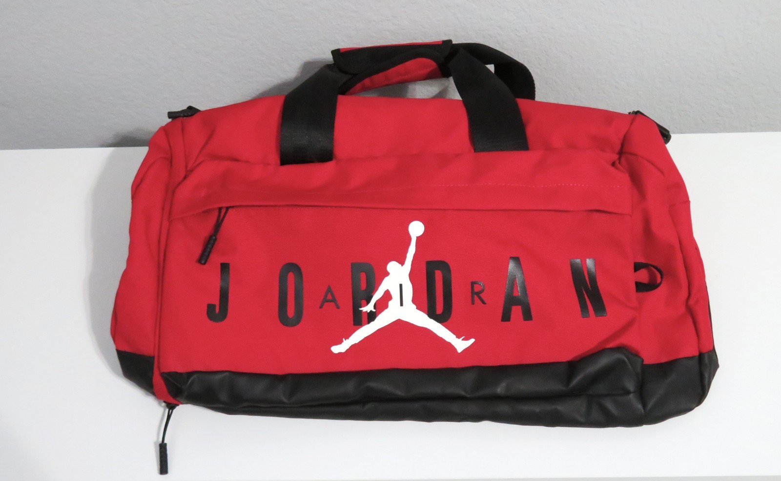 Air Jordan Jumpman Sports Gym Bag Red 0168-R78 With Removable Shoulder Strap