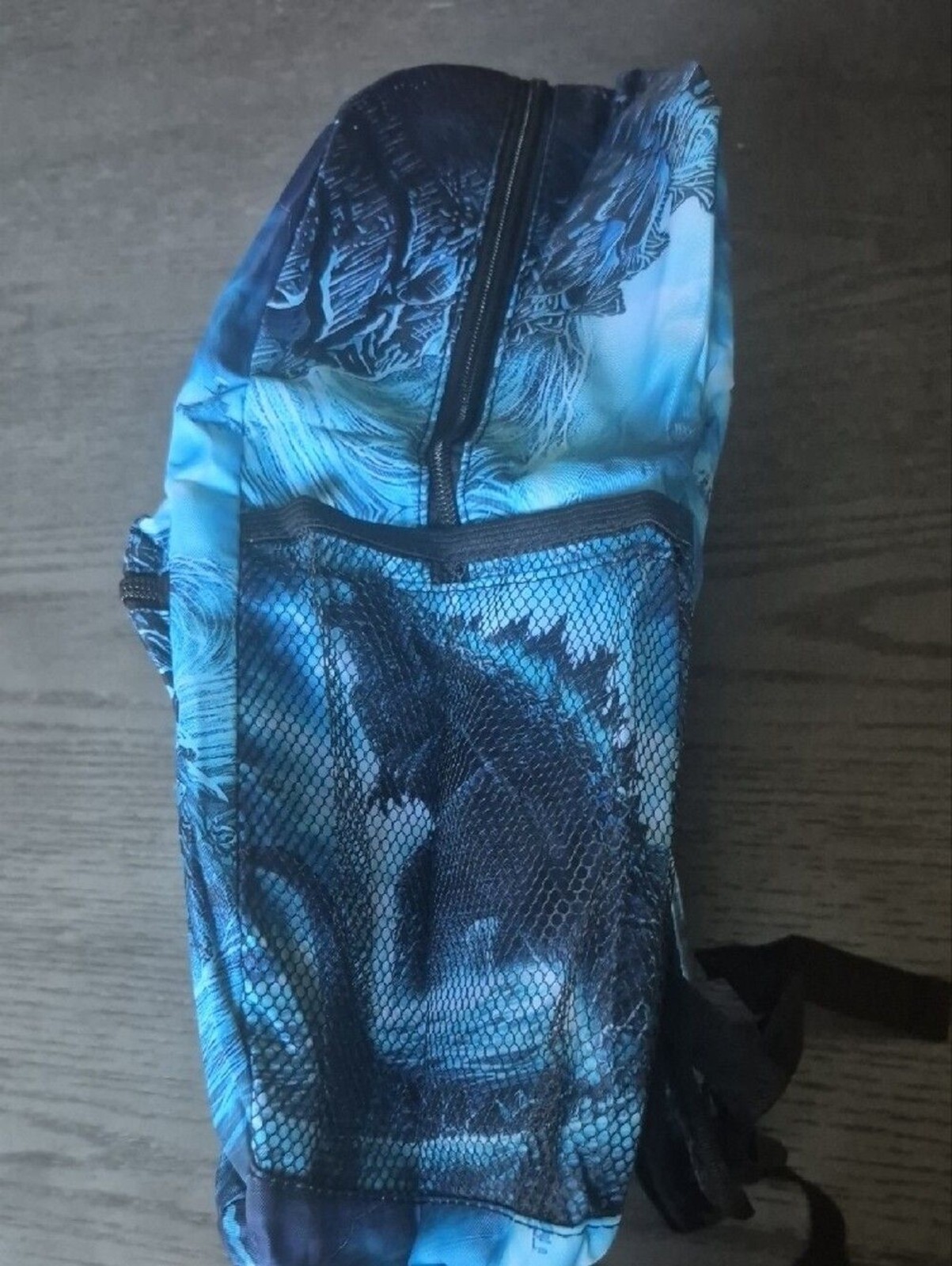 Blue Godzilla Graphic Backpack – Men Bags