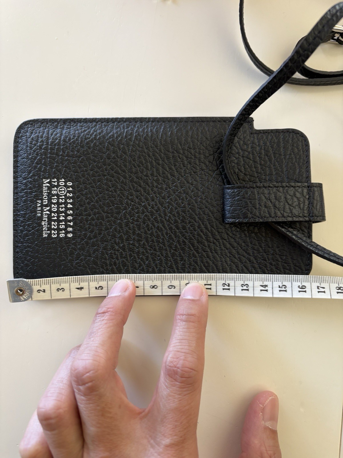 Maison Margiela shoulder bag smartphone case leather black s56ui0211 Used