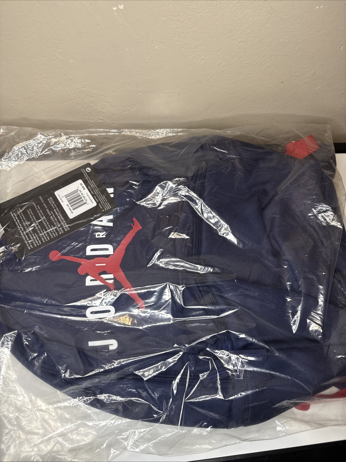 Jordan Jumpman NEW Backpack Navy Blue Red 9A0462-U90 Basketball Sports Rare Run