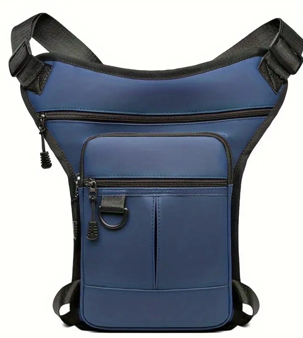 Women Men Faux Leather Waist Drop Leg Bag Fishing and Hiking Fanny Pa…