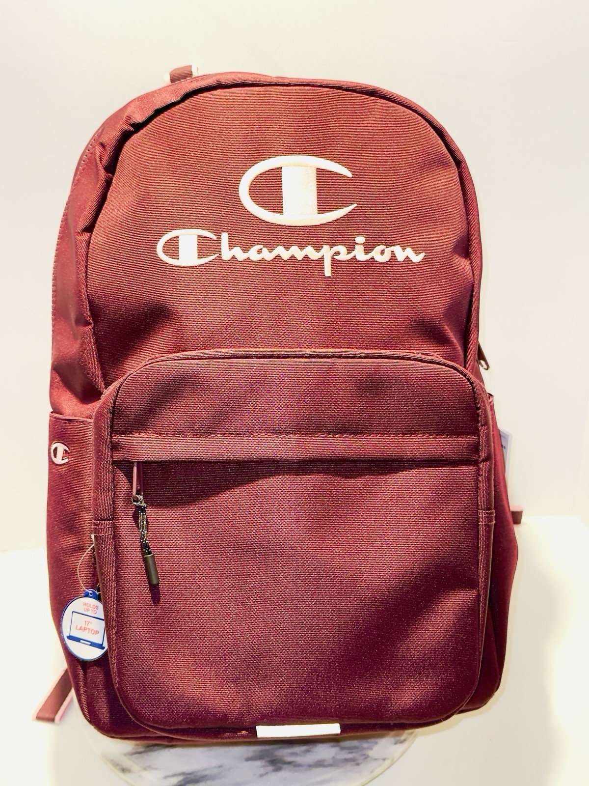 Champion Estate Backpack with Water Bottle Pocket Pink And Maroon New With Tags