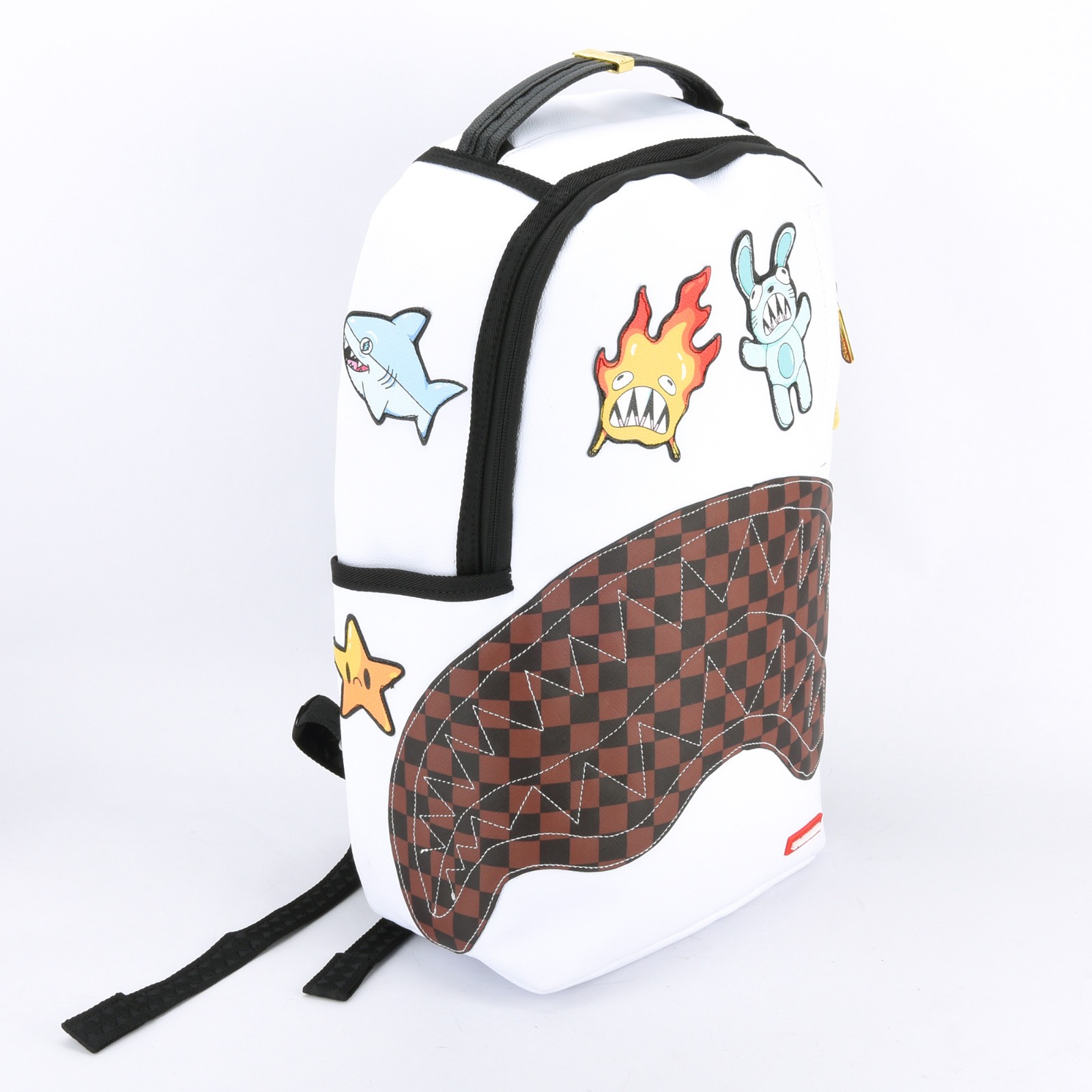 Sprayground Shark Let’s Make Some Noise Sharks Leather Backpack Unisex