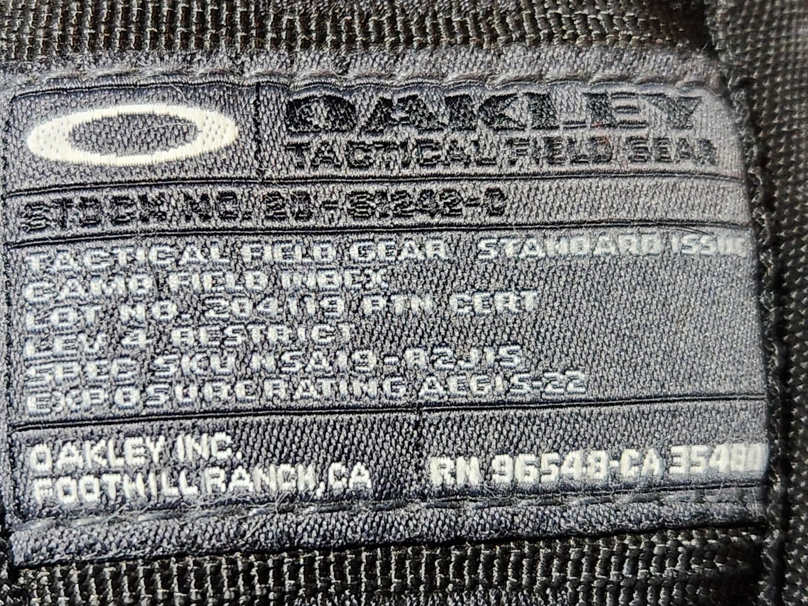 OAKLEY Tactical Field Gear Kitchen Sink LapTop Backpack-RN96548-CA 35480 Vintage