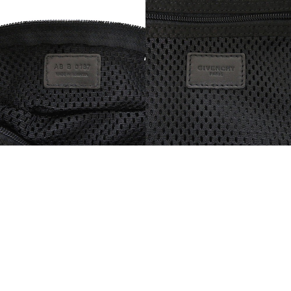 AUTHENTIC GIVENCHY Black Red Nylon 2way Duffle Bag