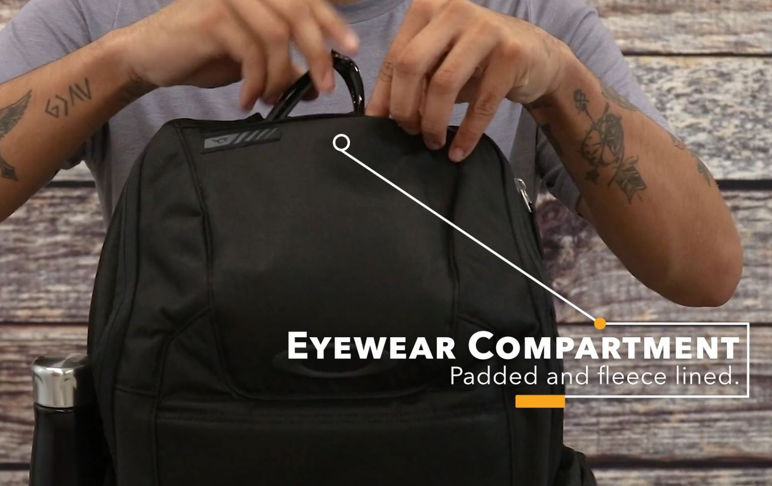 OAKLEY Enduro 25L Backpack – 15″ Laptop MacBook School College Back Pack – Black