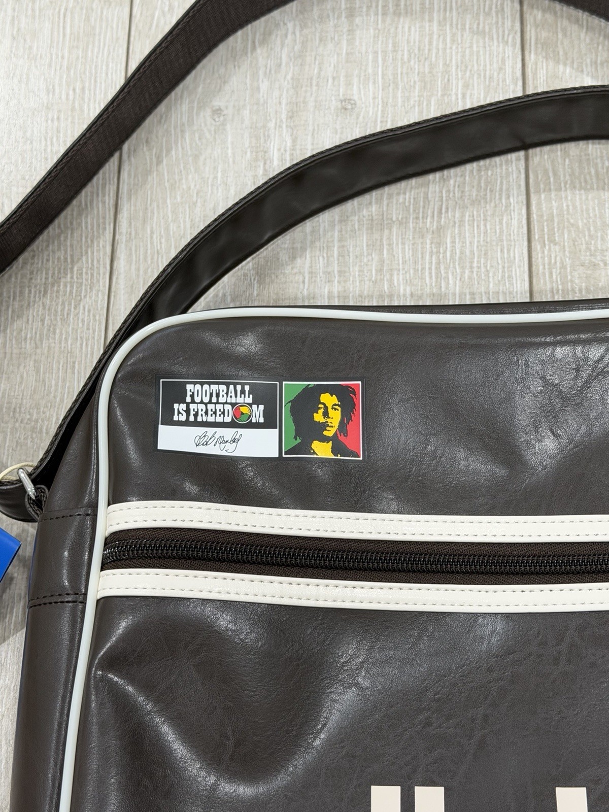 Adidas Originals Bob Marley Airliner Messenger Brown Retro Bag Jamaica Soccer