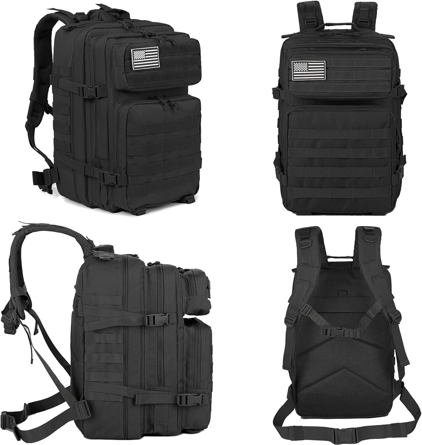 50L Large Tactical Military Backpack Waterproof Rucksack Hiking Laptop Backpack