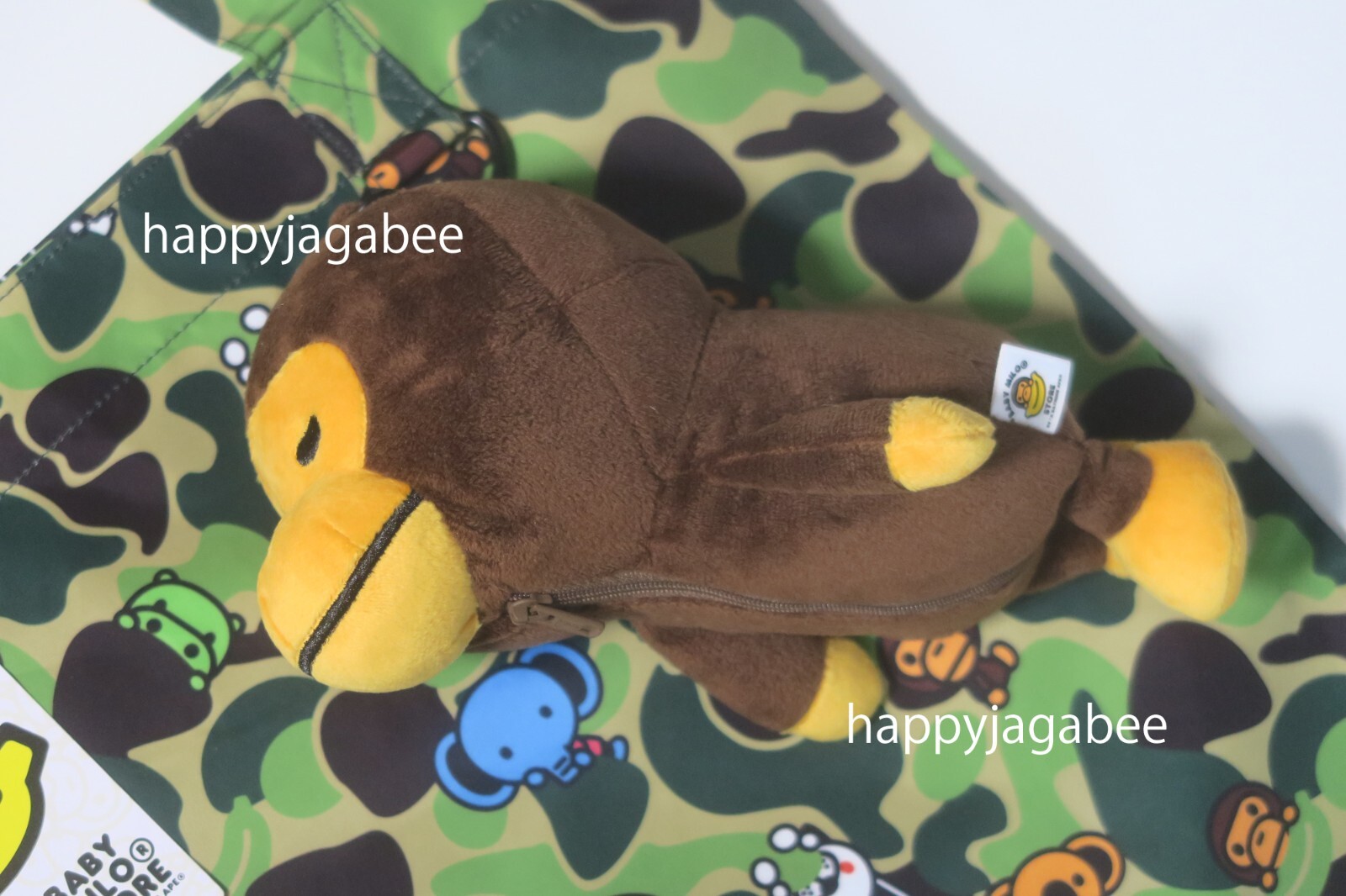 *A BATHNIG APE BABY MILO STORE BABY MILO PLUSH DOLL RECYCLE TOTE BAG AM20189335
