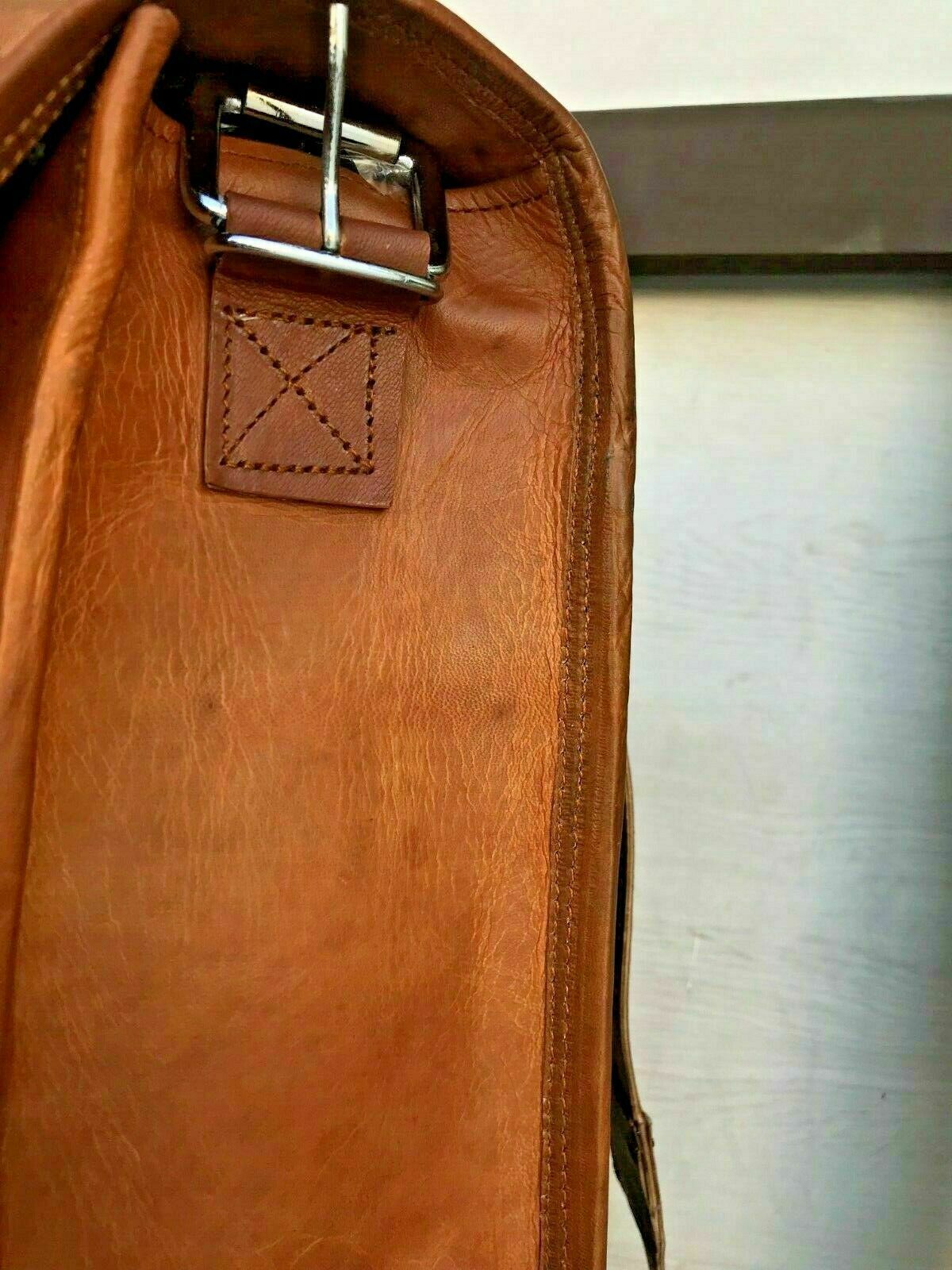 Leather Multi Pocket Backpack Genuine Travel Rucksack Bag by leather bag seller