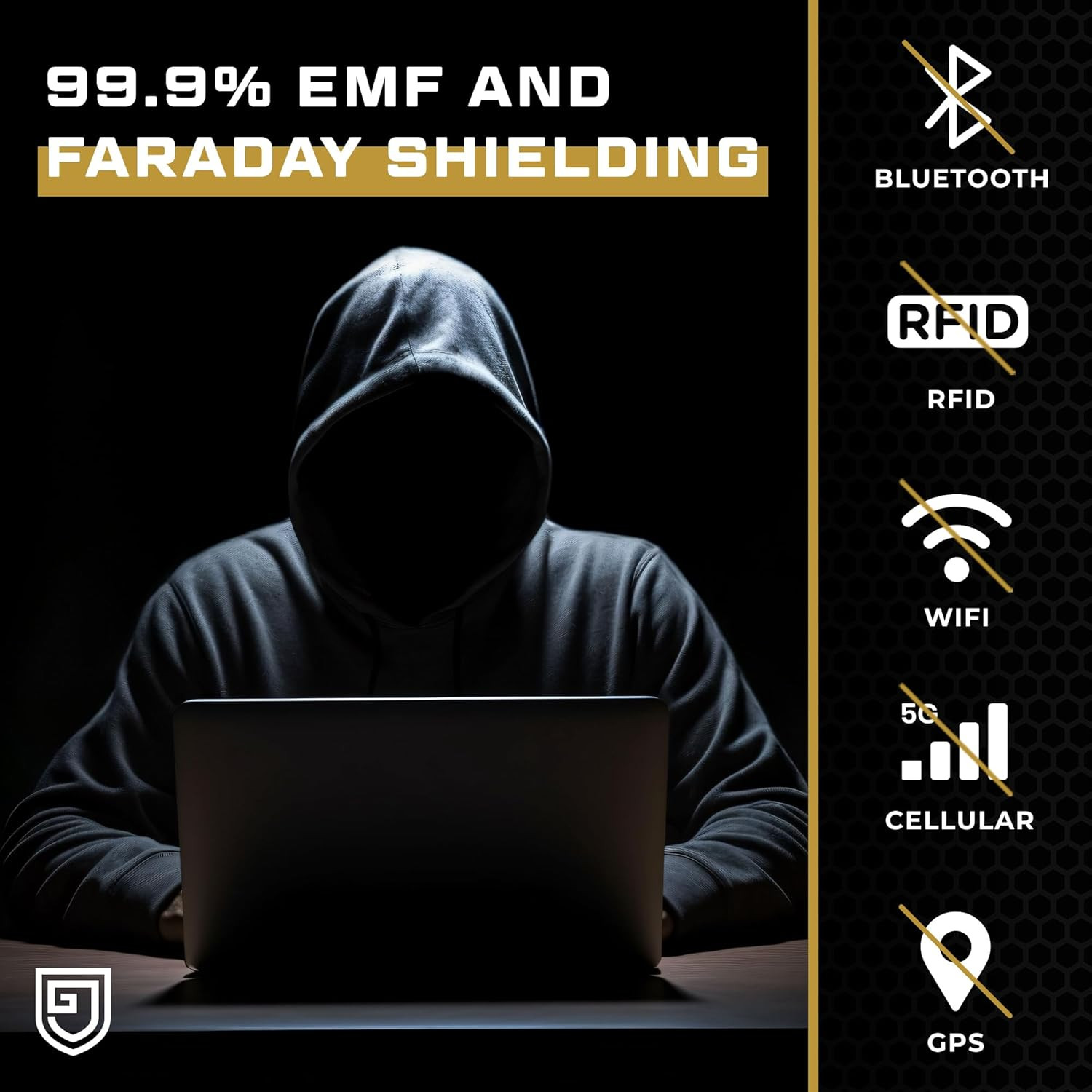 Faraday Bag, Military Grade Shield Bag, Waterproof EMP Cage, Dry Bag for Laptops