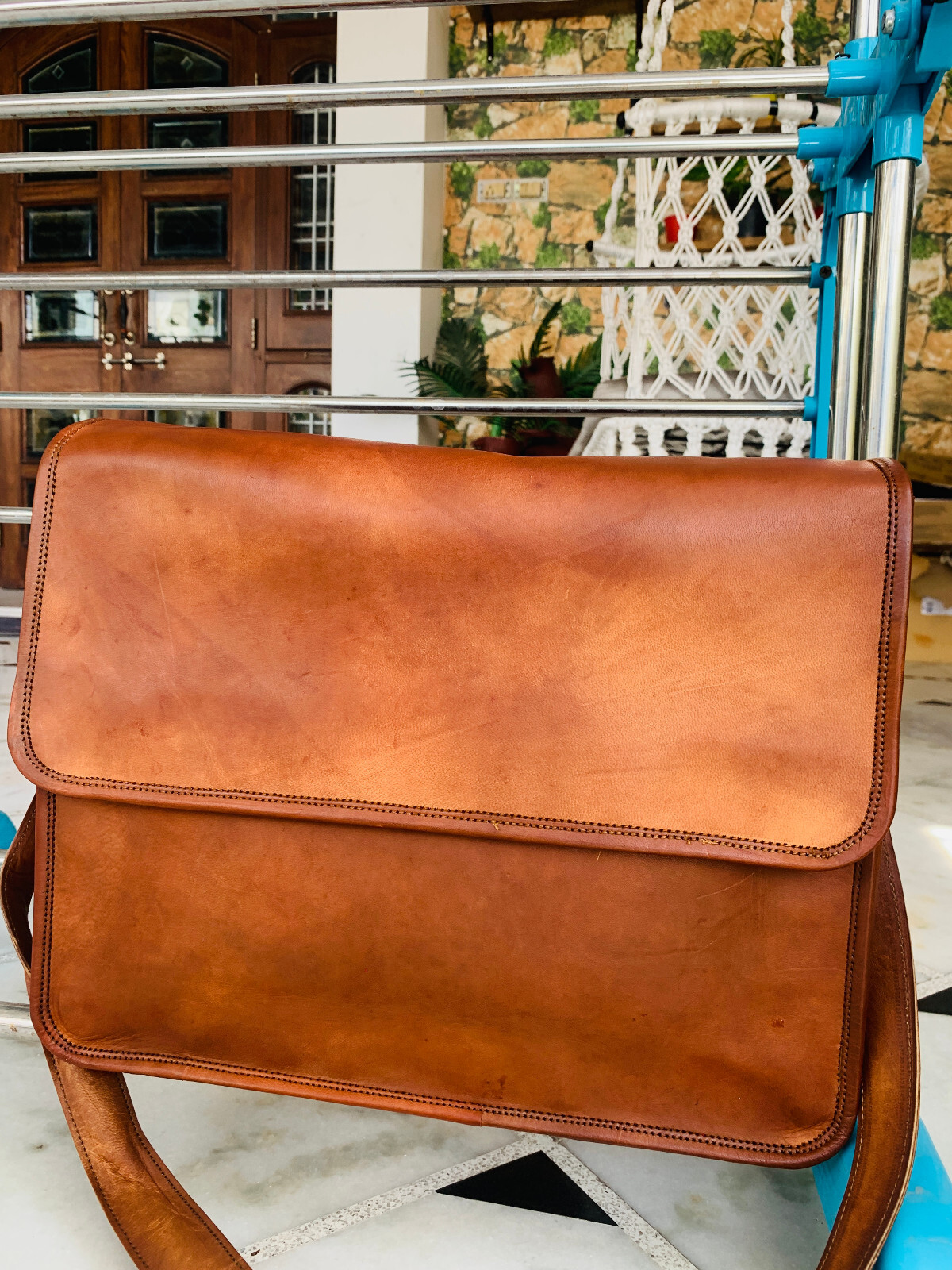 Handmade Men’s SAFe Leather Vintage Laptop Messenger Briefcase Bag Satchel