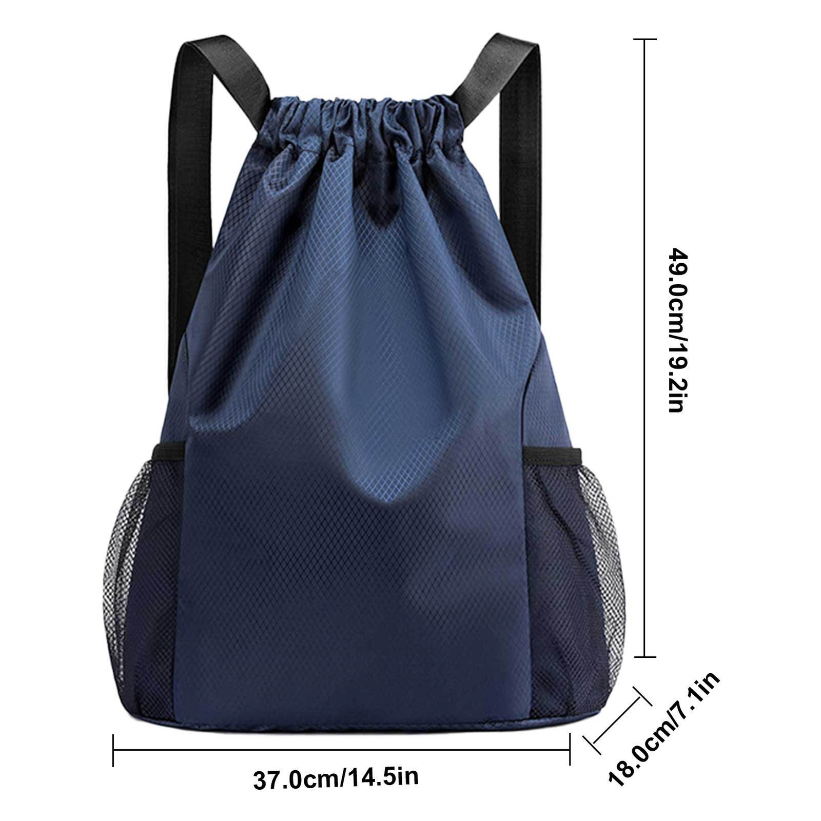 Drawstring Backpack Bag Large Capacity Draw String Daypack Folding
