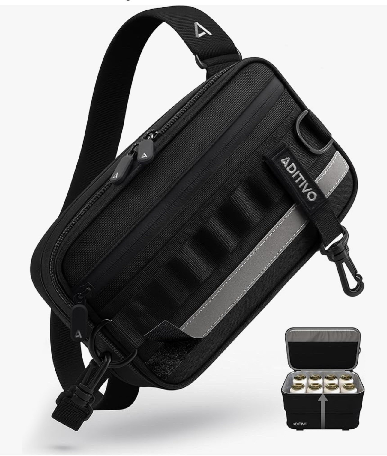 ADITIVO EDC Sling / Travel Bag 4.6-7.3L EXPANDABLE Crossbody Pack/ Water Resist
