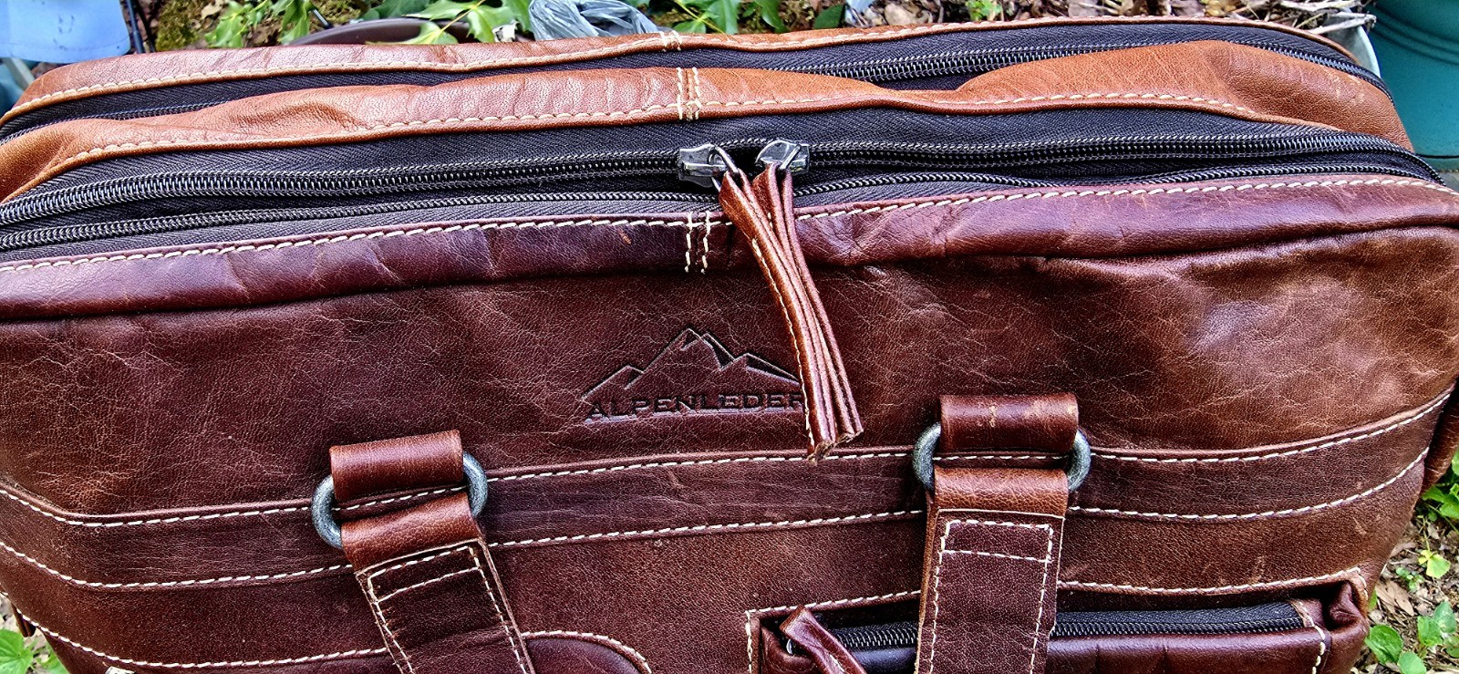 Alpenleder Genuine LEATHER Bag Germany Messenger-Laptop-Business