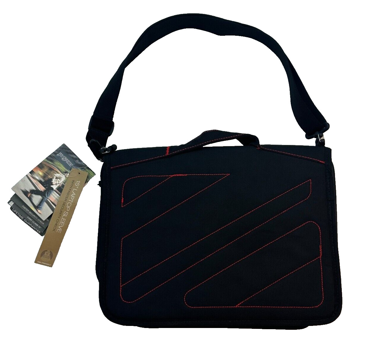 JanSport Messenger Shoulder Bag First Class 15” Laptop 10×14.7×1″ Carrier New