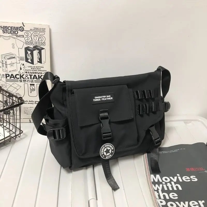 Business Shoulder Bag Canvas Crossbody Bags for Men Trending Handbags Daily Use