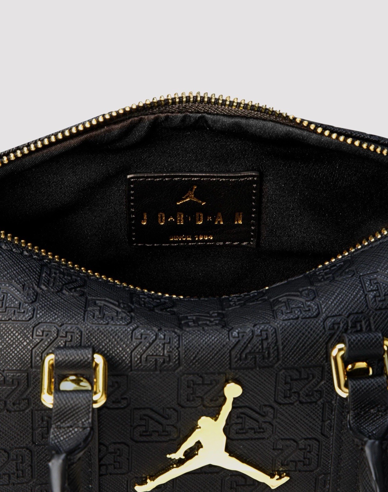 Nike Air Jordan Monogram Mini Duffle Bag ‘Black Metallic Gold’ MA9169 K5X