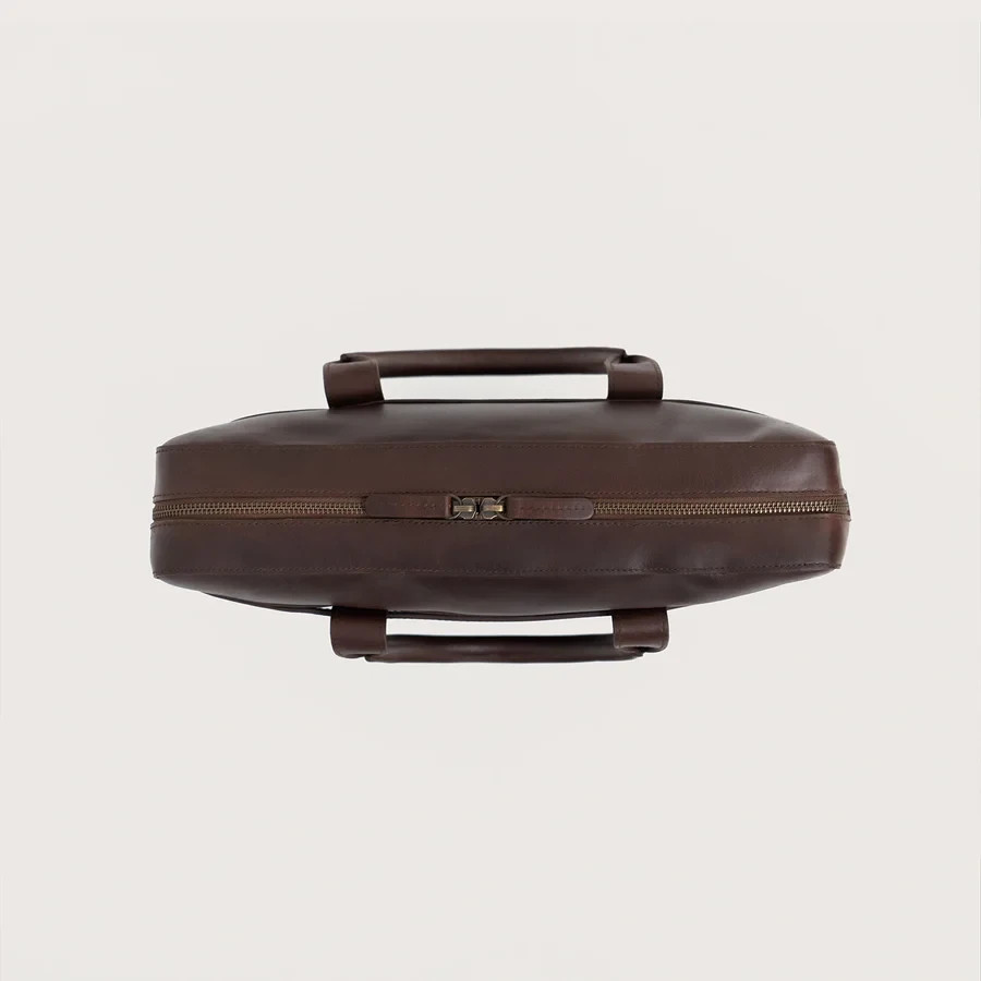 Vintage Executives Brown Leather Business Briefcase