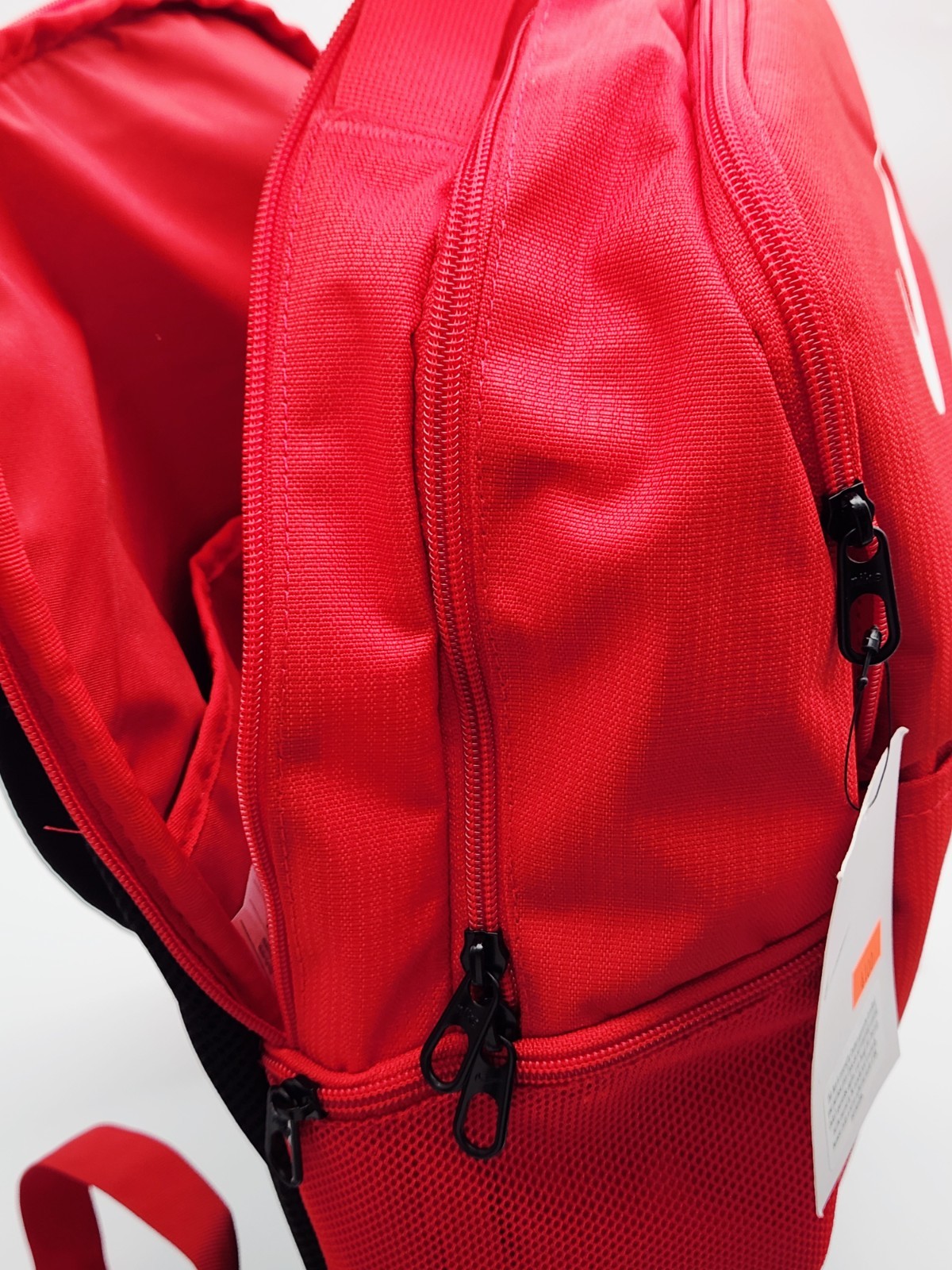Nike Backpack Red Black Athletic School Gym Book Bag New With Tags