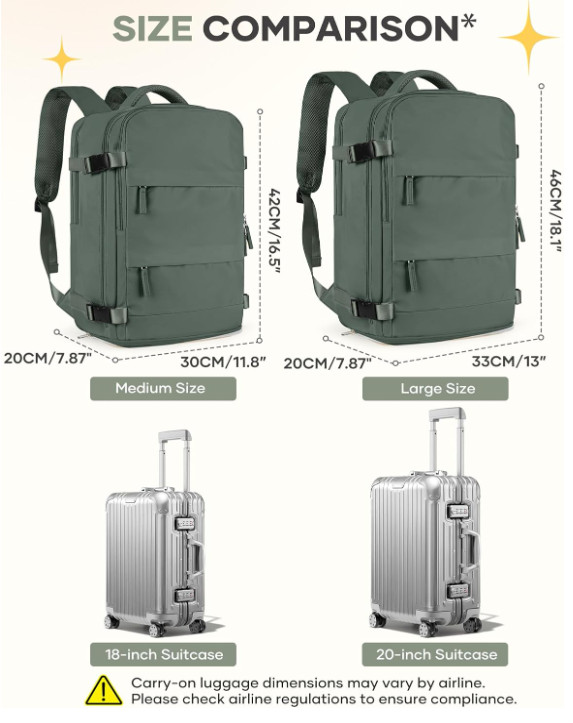 mochila de viaje avion para hombre mujer travel backpack impermeable senderismo.