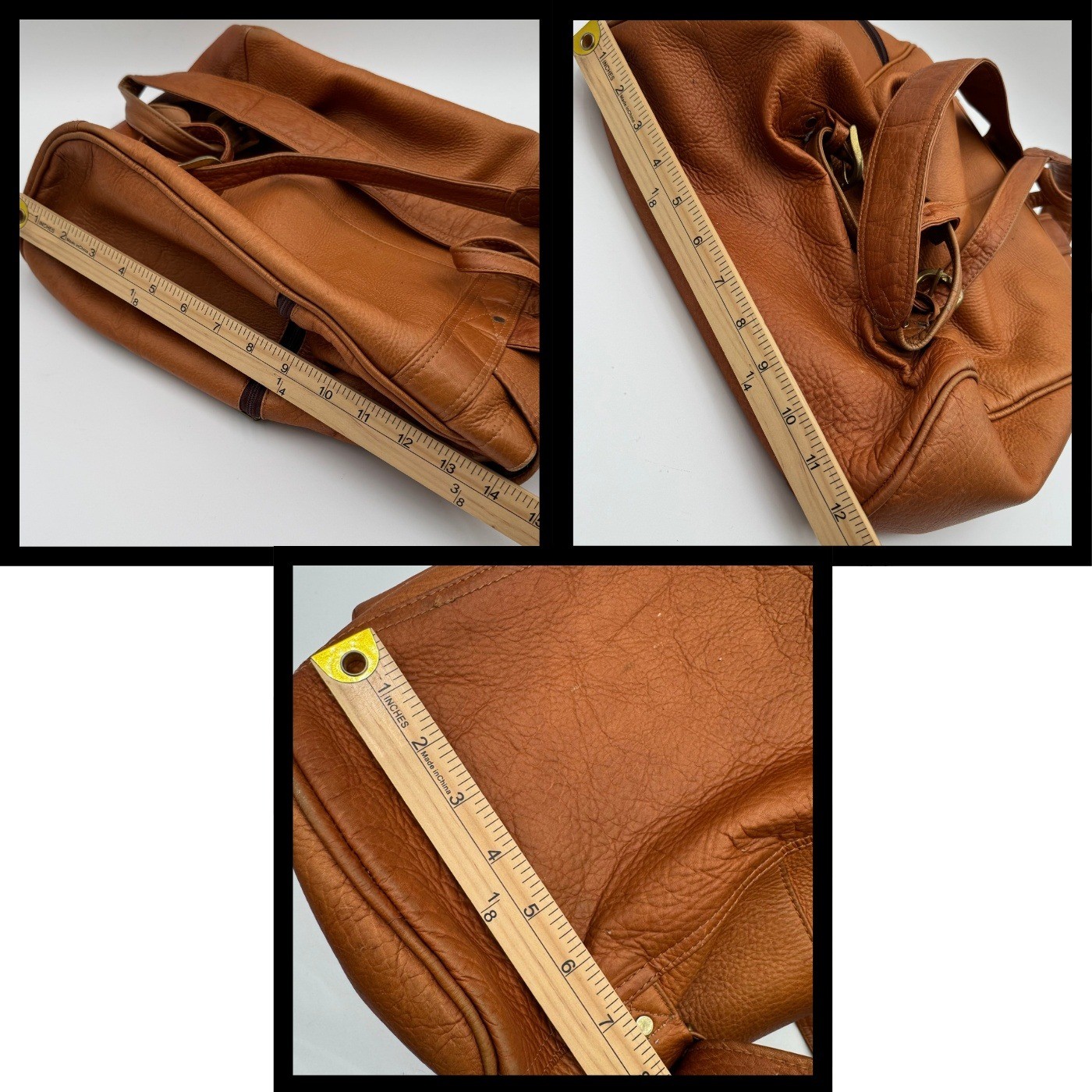 Latico Leather Backpack Cognac Brown Distressed Laptop Travel Bag Boho Artisan